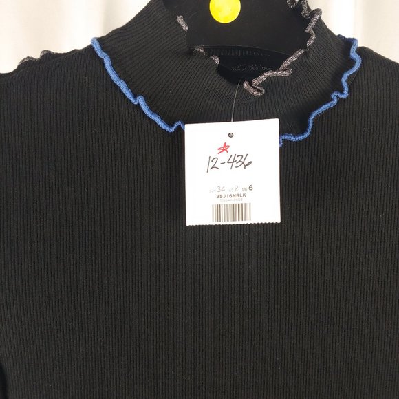 Topshop - Lettuce Hem Bodycon Dress, US 2 - Picture 4 of 4